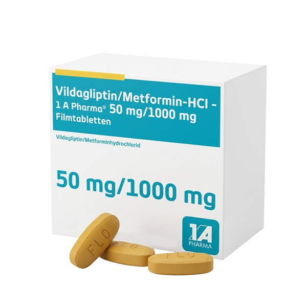 Vildagliptin/Metformin-HCl-1A Pharma 50 mg-1000 mg